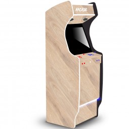 wooden arcade terminal