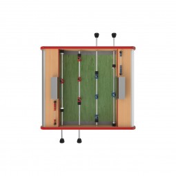 baby football 2 players wood