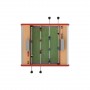 baby football 2 players wood