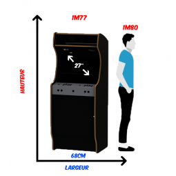 size arcade terminal 27 inches
