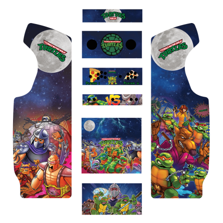Stickers Tortues Ninja borne d'arcade