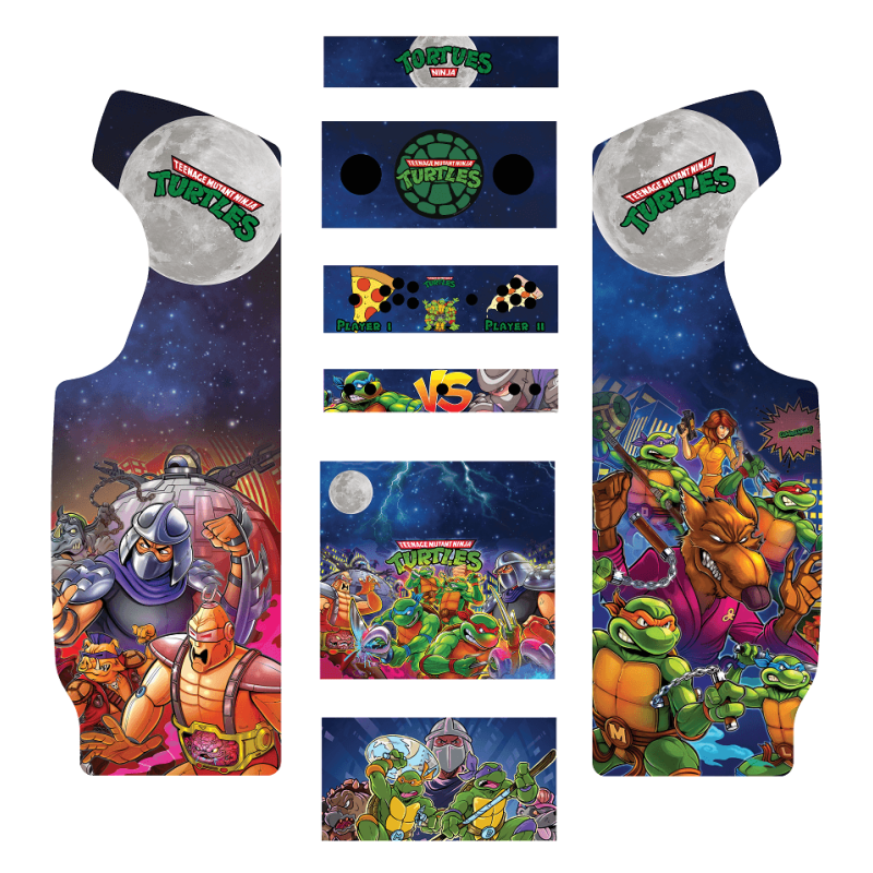 Stickers Tortues Ninja borne d'arcade