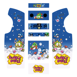 Stickers Bubble Bobble borne d'arcade
