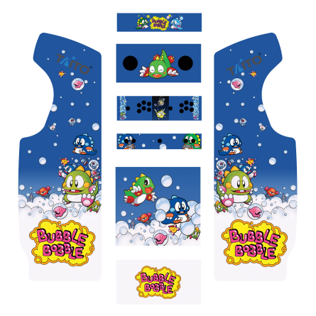 Stickers Bubble Bobble borne d'arcade