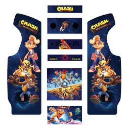 Stickers Crash Bandicoot borne d'arcade