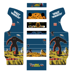 Stickers Space Invaders borne d'arcade