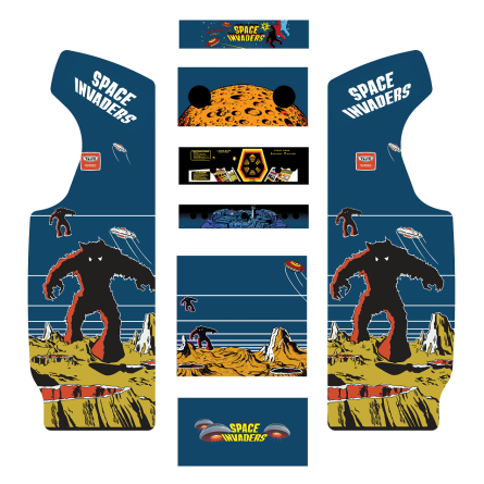 Stickers Space Invaders borne d'arcade