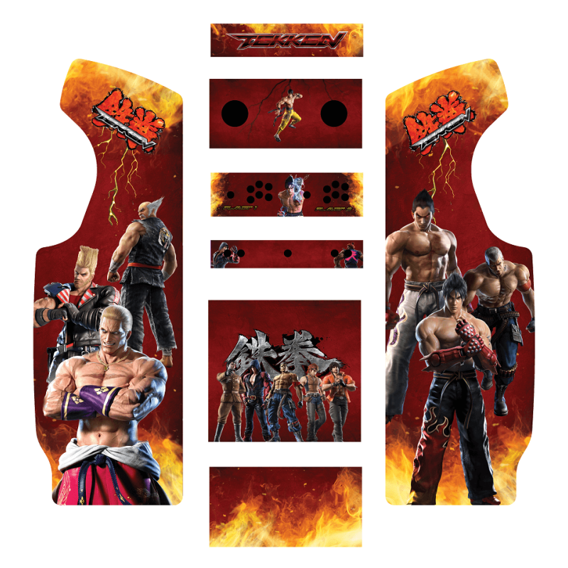 Stickers Tekken borne d'arcade