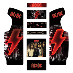 Stickers AC/DC borne d'arcade