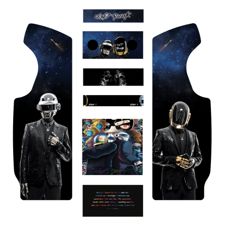 Stickers Daft Punk borne d'arcade