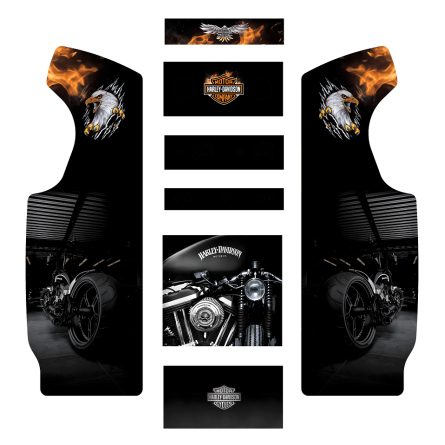 Stickers Harley Davidson borne d'arcade