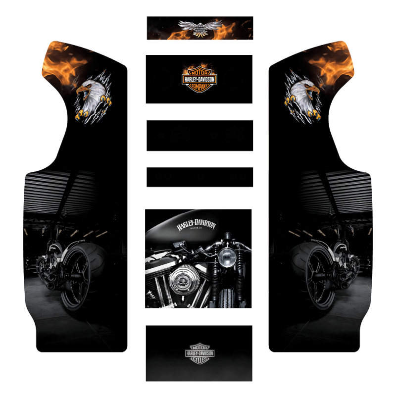 Stickers Harley Davidson borne d'arcade