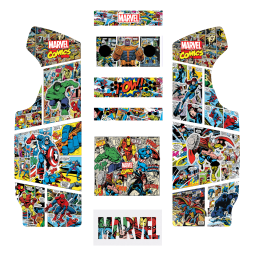 Stickers Marvel Comics borne d'arcade