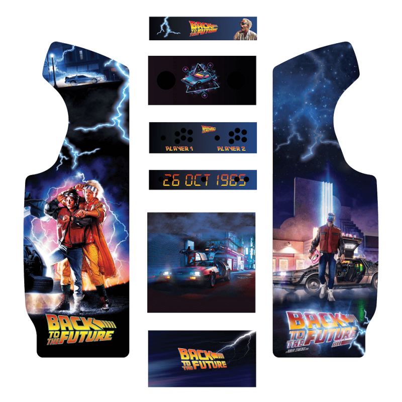 Stickers Retour Vers Le Futur borne d'arcade