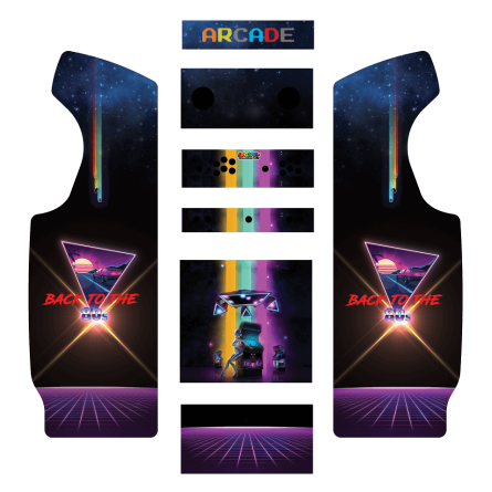 Stickers Arcade Classic V2 borne d'arcade