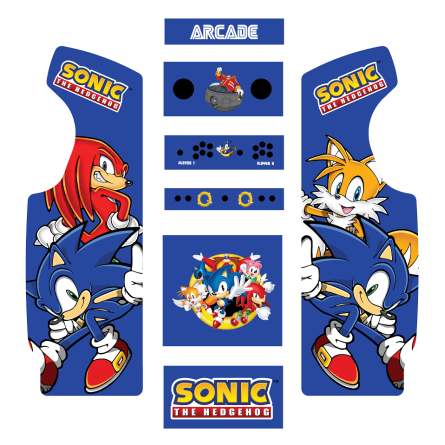 Stickers Sonic borne d'arcade