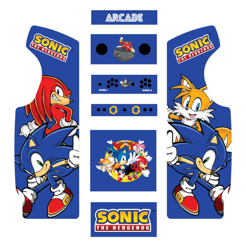 Stickers Sonic borne d'arcade