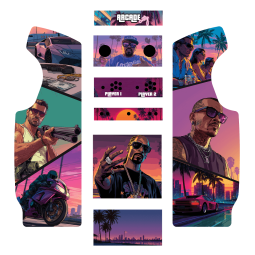 Stickers Vice City borne d'arcade