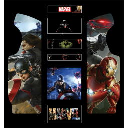 Stickers Marvel borne d'arcade