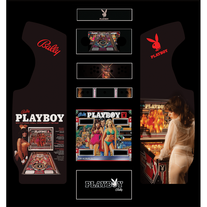 Playboy arcade terminal stickers