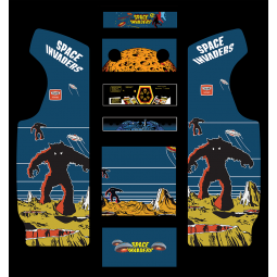 Stickers Borne arcade Space Invaders Vinyle