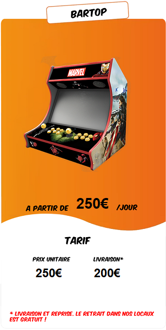 location borne arcade